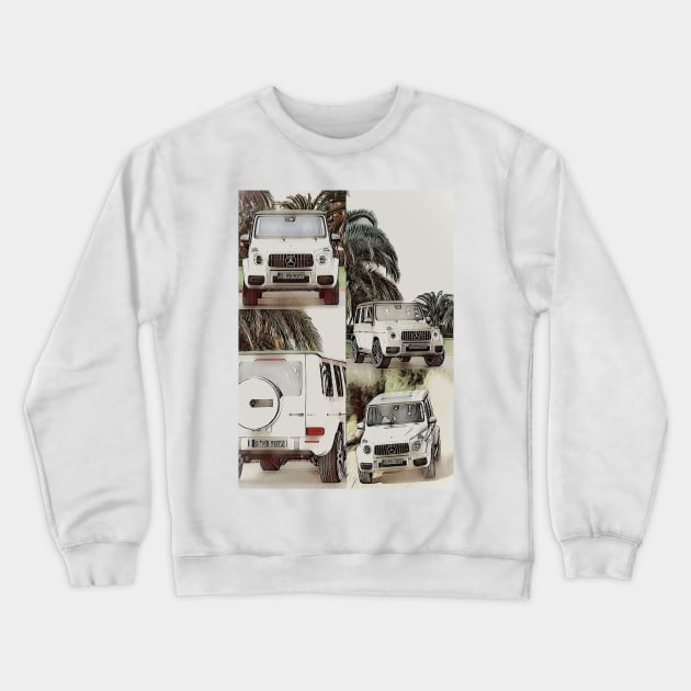 Mercedes G63 AMG Crewneck Sweatshirt by d1a2n3i4l5